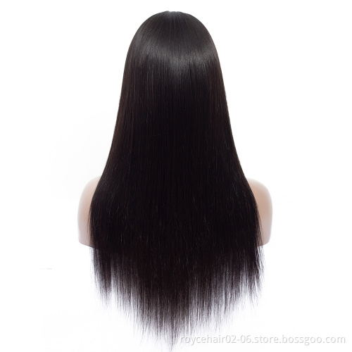 Real Unprocessed Virgin Cuticle Aligned Brazilian Human Hair Lace Front Wigs for Black Women